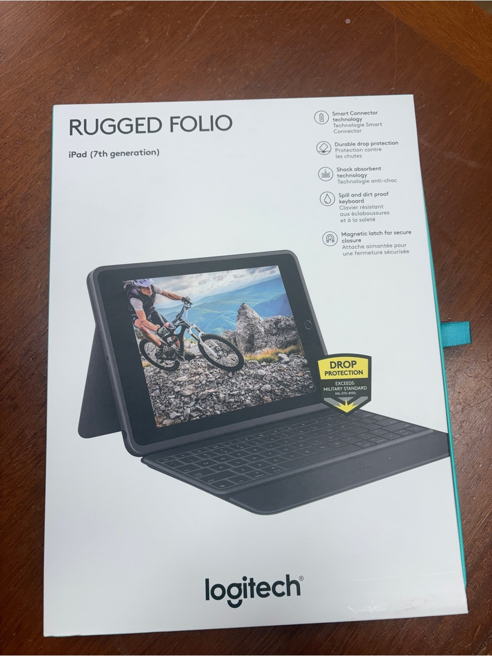 Logitech Rugged Folio Keyboard Case - Black